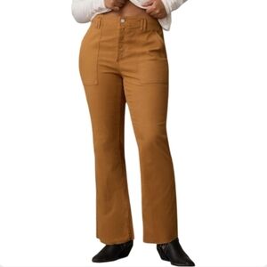 Anthropologie Pilcro Yaya Utility Flare Pants Bronze 34